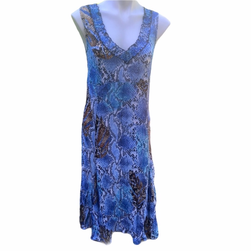 - Alberto Makali snake skin print dress